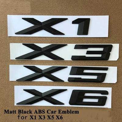 1 шт. ABS матовый черный автомобильный логотип эмблема значок задний багажник наклейка аксессуары для X1 E84 F48 X3 F25 G01 X5 E70 F15 X6 F16 E71 G06