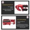 Flat Winch Shackle Recovery Hook 30,000LB Mount Assembly Tow Haul ATV UTV w/Iron Pin & Rubber Guard Universal Fit