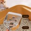 Metal Cat Litter Scoop with Holder Pet Poop Scooper with Ergonomic Wood Handle Fast Sifting Shovel Cat Supplies