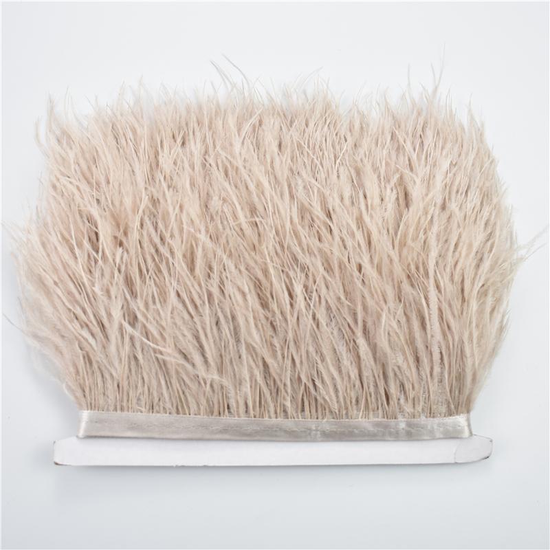 Перо 8-10 см Отделка страусиными перьями для шитья и рукоделия Черная перьевая бахрома для украшения юбки Натуральные перья Ленточная бахрома