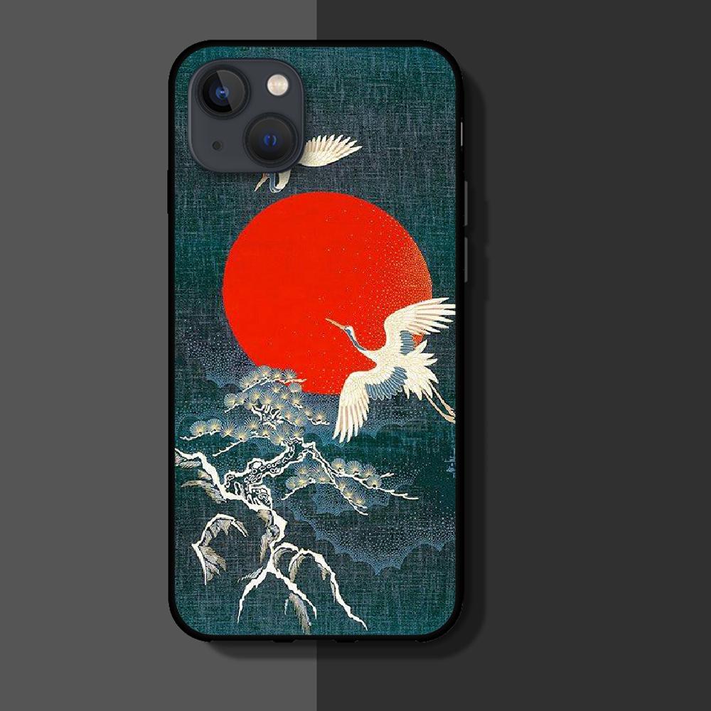 Чехол для телефона в японском стиле Ukiyo-e Art для iPhone Xiaomi Mi Samsung Galaxy Redmi Note AS 11 12 13 14 15 22 23 24 5G Pro Plus Max Fe Ultra
