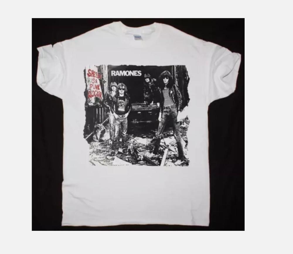 Белая футболка Ramones 90-х годов Sheena Is A Punk Rocker