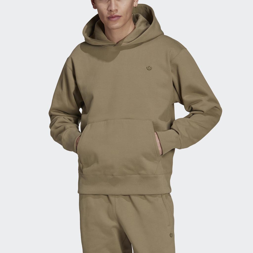 adidas Мужская толстовка с карманом-кенгуру, зеленая H62532