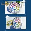 Silent Non-Ticking Wall Clock Scientific Design Easy To Read Battery Operated Colorful Teaching Time Clock Kids Learning Tool