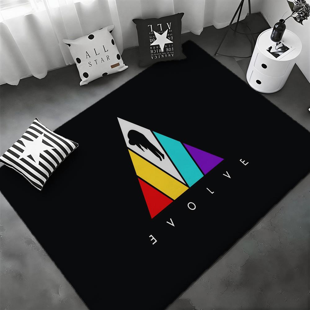 Popular Pop Rock Band I-Imagine Dragonss Floor Mat Soft Thickened Flannel Door Mat Non-Slip Living Room Rug Home Decor