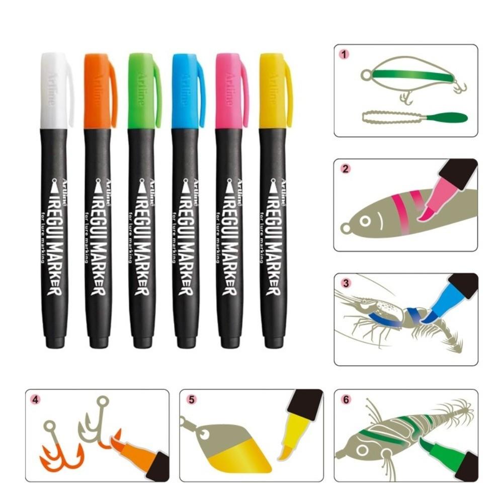 Waterproof Lure Marker Pen DIY Paint Artificial Bait Marker Artificial Bait Painting