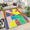 Детский ковер с рисунком футбольного поля, Креативный ковер с узором футбольного поля, Нескользящий коврик для пола в гостиную, Подходит для игровой комнаты