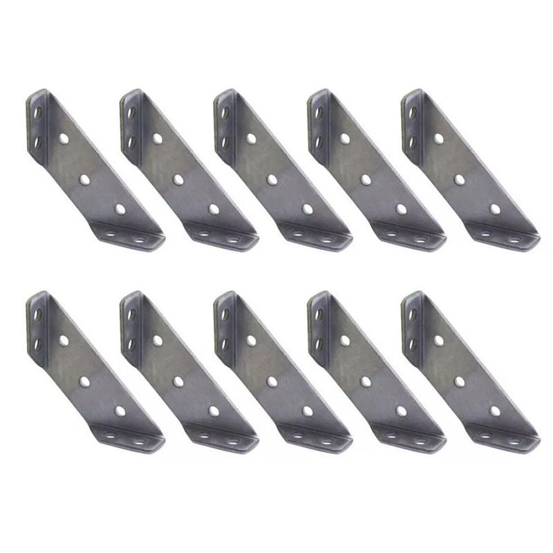 10 шт. универсальный угловой соединитель для мебели из нержавеющей стали, маленький универсальный угловой код, крепеж для треугольной опоры мебели