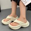 Thick Platform Women's Eva Flip Flops Summer  Thick Sole Non Slip Beach Sandals Woman Fashion Clip Toe Wedge Heel Slippers