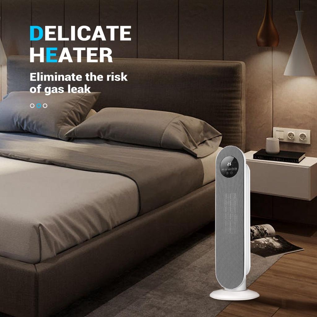 8 Вт/1300 Вт/2000 Вт Портативный электрический обогреватель Охладитель Полотенцесушитель Вентилятор Керамический нагреватель PTC Таймер Пульт ДУ 7,9*8,3*25,6''