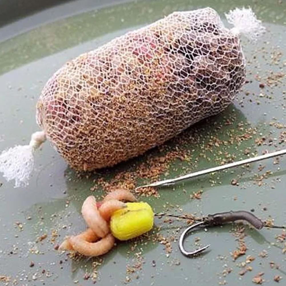 PVA Carp Fishing Mesh Fishing Bait Bag Water Soluble Fishing Lure Mesh Tube Tackles 18/44mmx5m Fishing Tackles