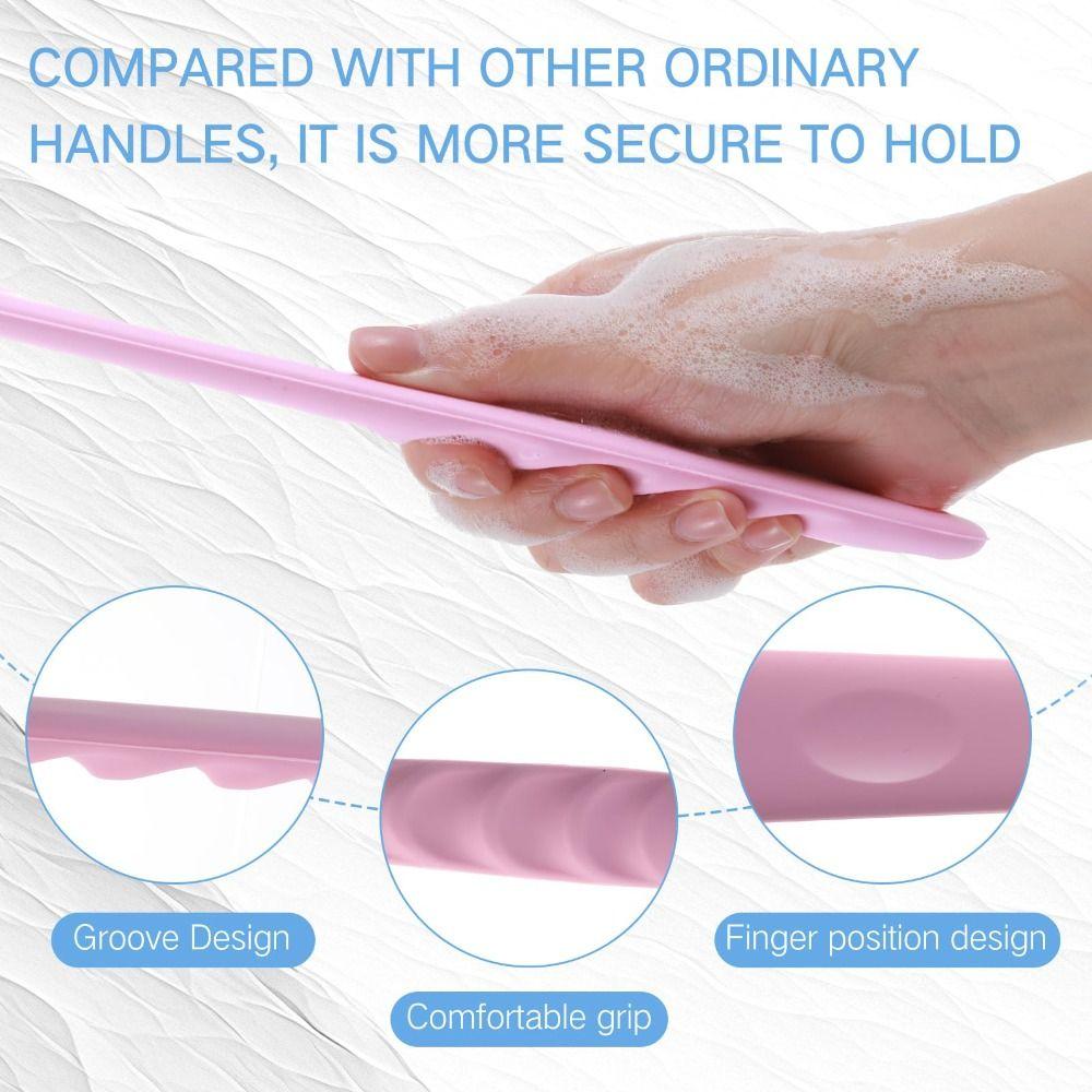 Anti Slip Shower Brush Soft Bristles Body Exfoliator High Quality Back Scrubber Men and Women