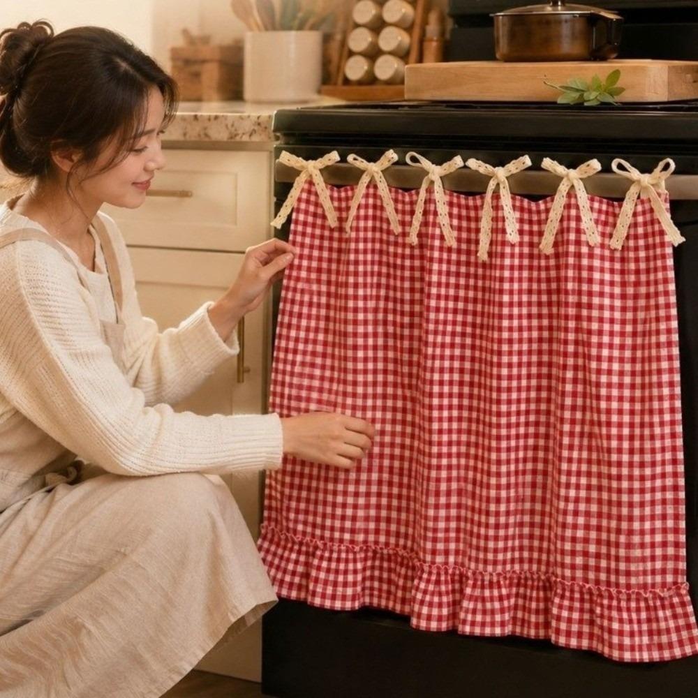 Printed Pattern Appliance Cover Durable Kitchen Decor Protective Curtain Festival