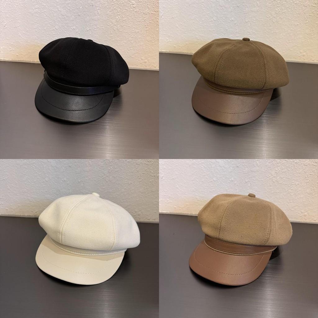 Woolen Newsboy Cap With Curved Brim For Winter And Fall Fashion Women