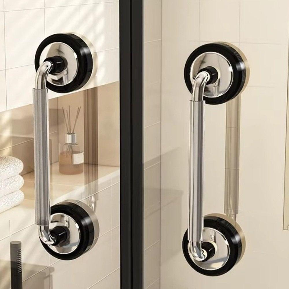 Anti-slip Suction Cup Door Handle Removable Bathroom Shower Auxiliary Handle Glass Door Window
