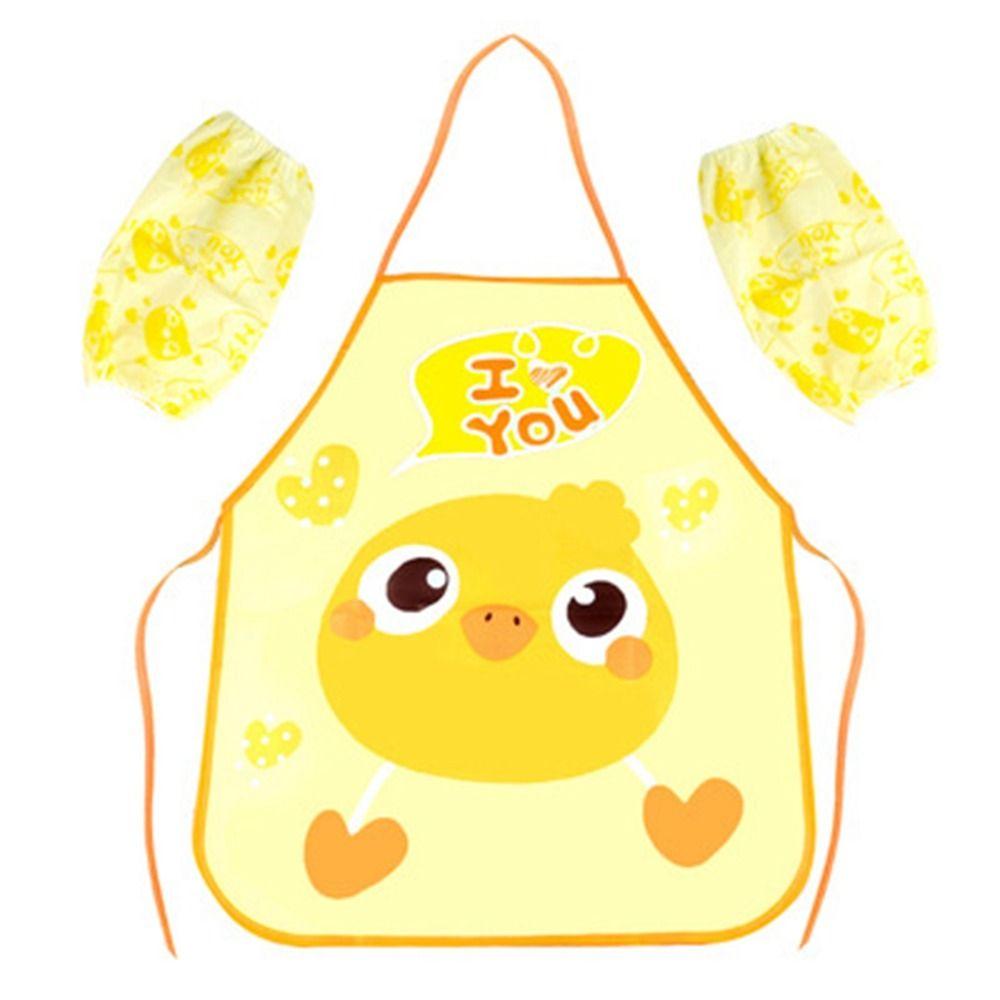 Фартук с рисунком из мультфильмов, комбинезон с героями мультфильмов, многоразовый детский фартук, кухонные принадлежности