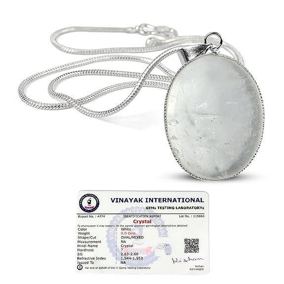 Кристалл Рейки, сертифицированный AAA, качественный кулон с целебным камнем, кулон из натурального хрусталя с сертификатом и металлической цепочкой для хрустального целебного драгоценного камня