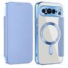 Business Flip Leather Matte Armor Shell For Magsafe Magnetic Phone Cases For Google Pixel 10 9 Pro XL 8A 7A Clear Plating Cover