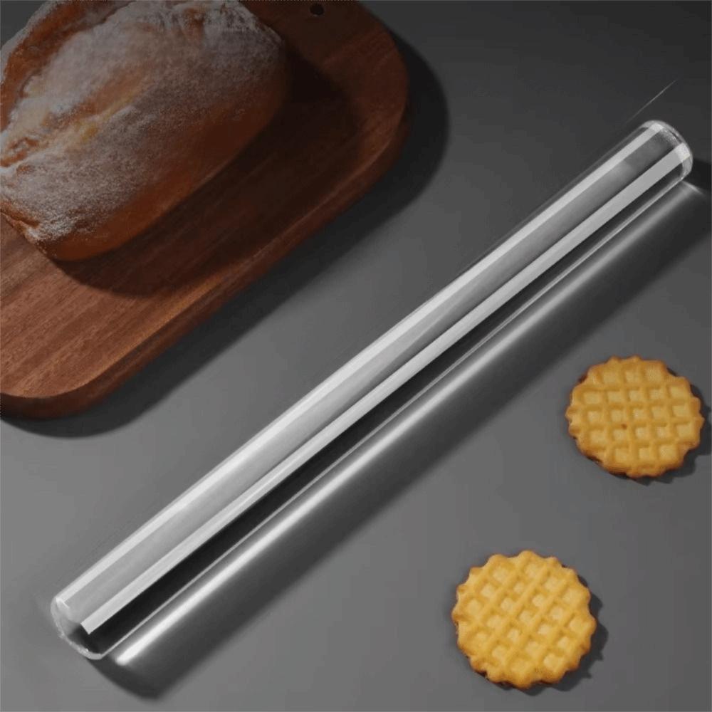 Non-Stick Acrylic Rolling Pin Food-Grade Baking Stick Mold Resistant Clear Dough Roller Dumpling