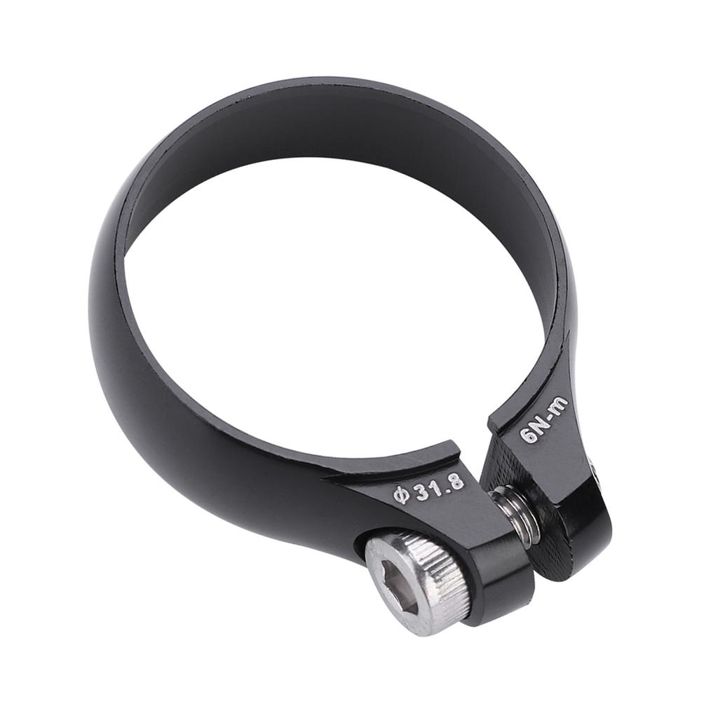 Велосипедный болтовой зажим 31,8 мм для подседельного штыря 27,2 мм Сверхлегкий (черный)