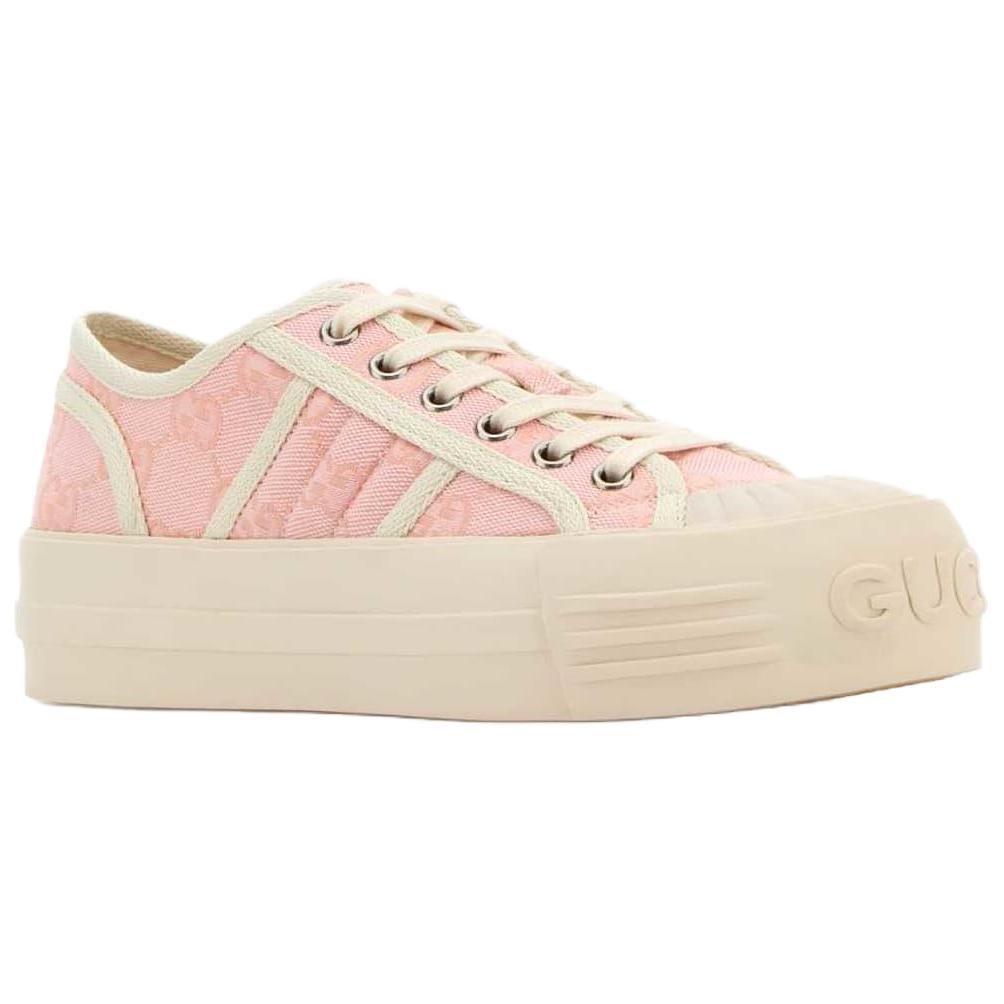 Gucci Кеды на низком ходу из холста для скейтбординга Женские Розовые 816879 FABZZ 6944