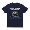 Ты умный парень или пердящий Смелла? Футболка с мемом для мужчин и женщин, забавная футболка в стиле ретро с героями мультфильмов, унисекс, повседневные футболки большого размера с круглым вырезом
