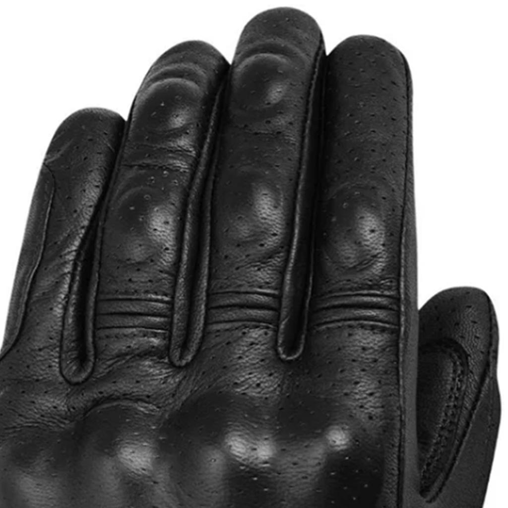 Перчатки из натуральной кожи Противоскользящие Перчатки для езды в холодную погоду для вождения мотоцикла Черные