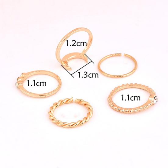 5 шт. винтажный комплект колец на палец с костяшкой луны в богемном стиле, регулируемые суставные украшения