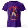 Мужская бейсбольная футболка Keep Spirit Printed T-Shirt 100% хлопок, свободные футболки с уличной графикой для мужчин и женщин, летние топы