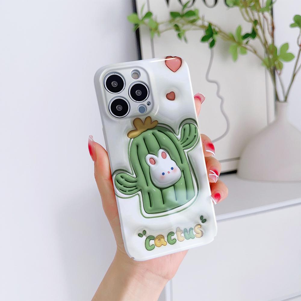 Для iPhone 16 15 14 Samsung S23 A52 A33 A73 A53 Huawei Xiaomi Redmi OPPO Vivo милый кролик красивый цветочный дизайн полная камера защитный жесткий чехол для телефона