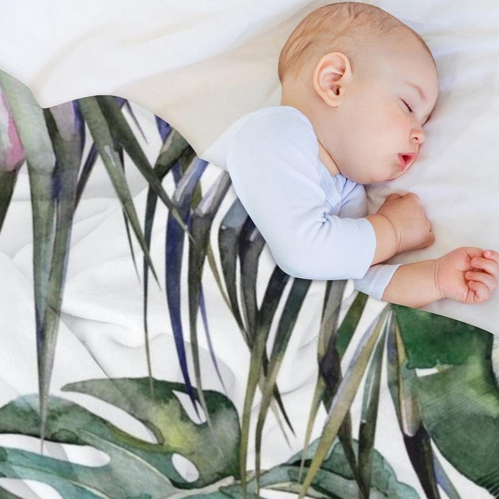 TROPICAL GARDEN 2 Плед Пляж идеи подарков на день святого Валентина Для дивана Тонкие Роскошные Одеяла