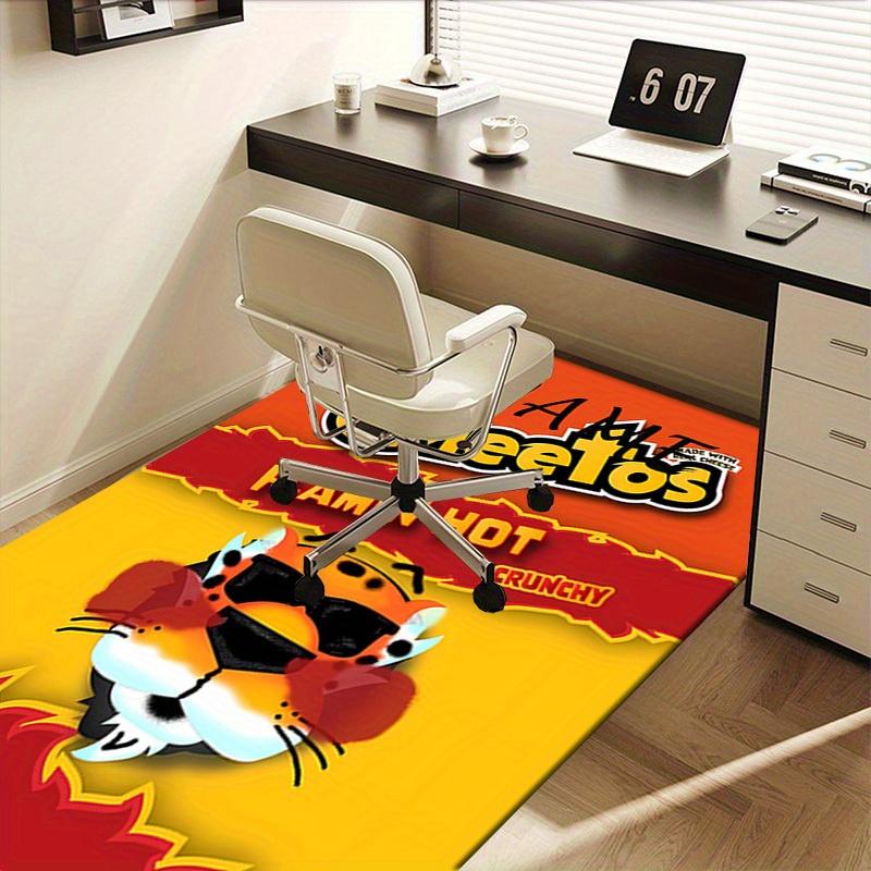 Cheetos, Flamin, Честер Гепард Ковер для офиса Мягкий полиэстер Ковер для прихожей Моющийся Нескользящий Мач