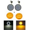 Bullet Turn Signal Indicator Light Lamp 1156 1157 LED Inserts Light for Motorcycle Harley Touring Sportster Glide Dyna FLSTF CVO
