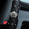Rhinestone Inlaid Crown Steering Car Seat Belt Shoulder Protection Cover Automatic Transmission Handbrake Protection Cover