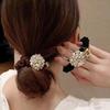 Korean Camellia Flower High-End Hair Tie Bun Rope