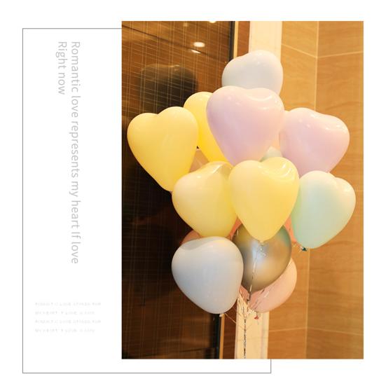 100 шт. воздушных шаров для вечеринки по случаю дня рождения, однотонные, в форме сердца, гибкие, высокоэластичные, из эмульсии, создающие атмосферу, для девичника, разноцветные, для украшения вечеринки