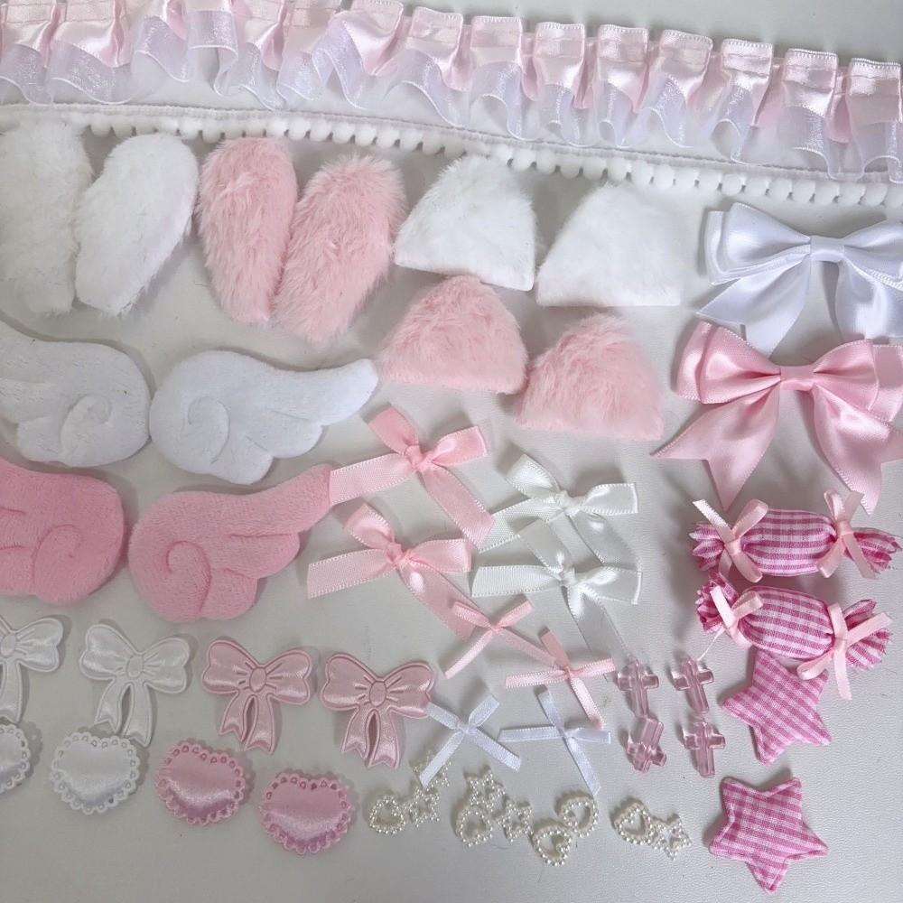 Sweet Girly Handmade Ita Bag Ornaments Lace Ribbon Bag Accessories Sweet DIY Decor Kit Doll Decor