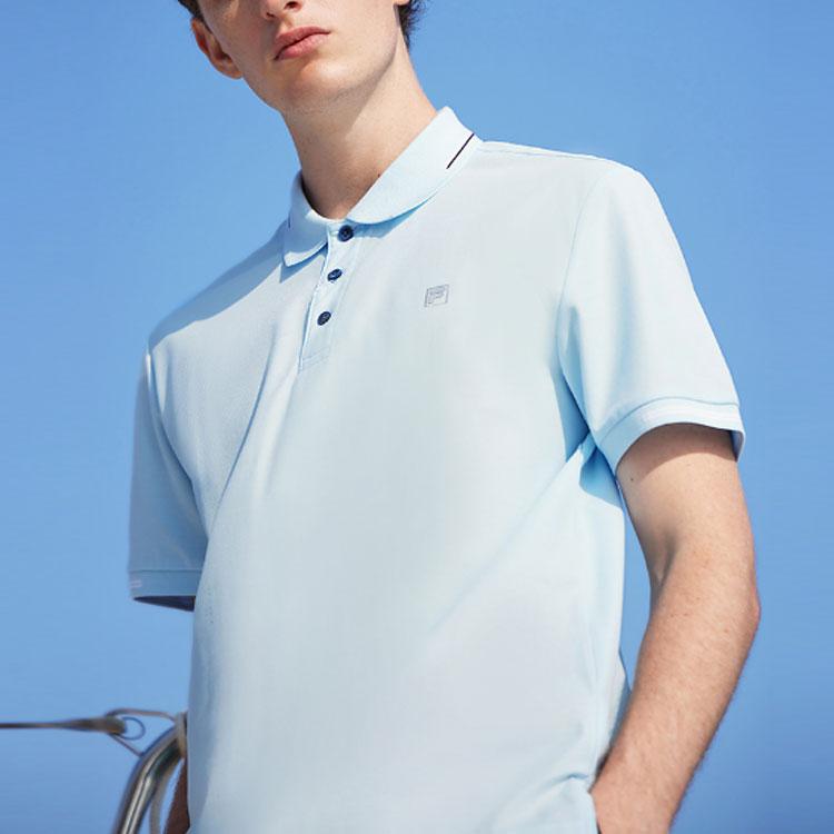New FILA Polo Shirts Men's Misty Blue F11M122101F-LB