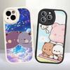 Милый Чехол Для Телефона Из ПУ Кожи Bubu Dudu Для IPhone 16 15 14 13 12 11 Pro Max Plus Задняя Крышка Fundas