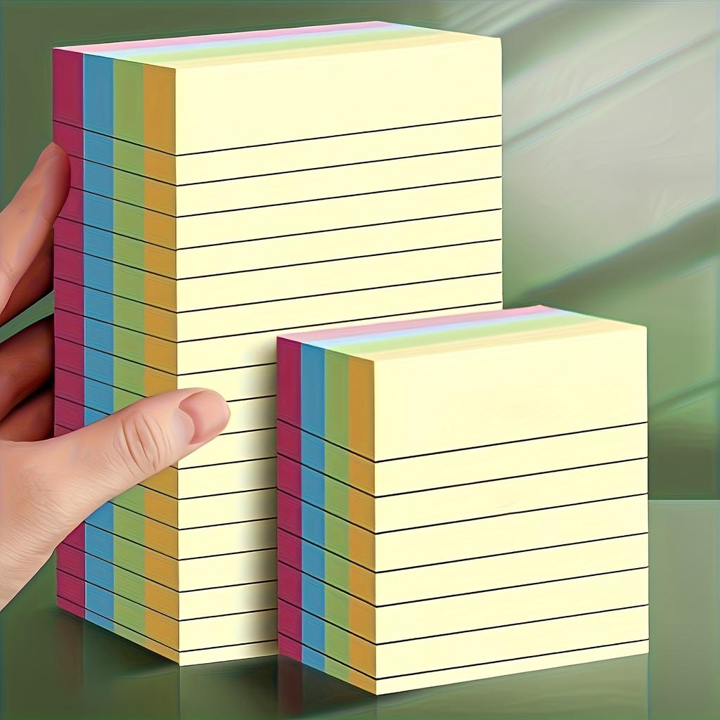 100-Color Sticky Notes - 4-Color Memo Pads, Tearable for Office, Home & School, Perfect for Holidays & Gifting