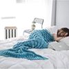Mermaid Tail Blanket For Teens With Faux Cashmere Material Cozy Gift For Spring And Autumn Use