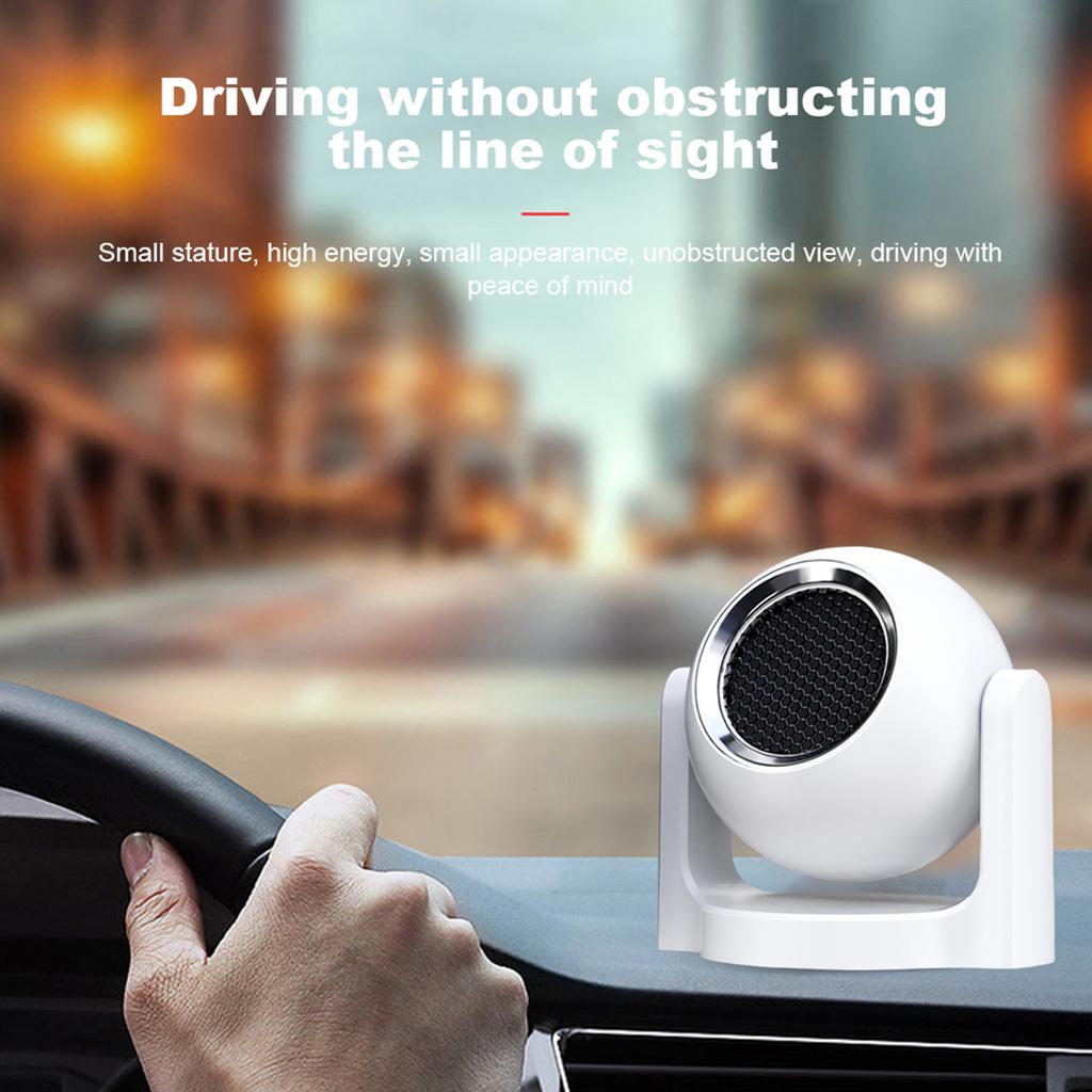 Portable Car Heater Fan Anti-Fog 12V 120W Fan Windshield Defroster Auto Warmer Air Blower Vehicle Demister Heating Dryer