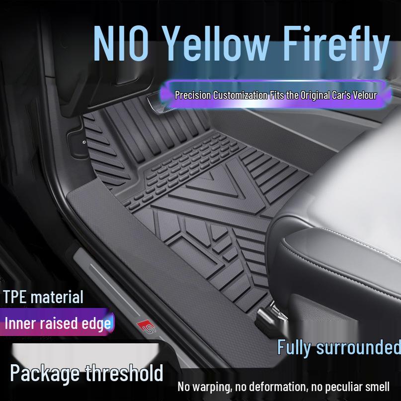 Водонепроницаемые автомобильные коврики и накладки на пороги Nio Firefly из ТПЭ