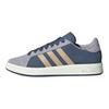 adidas Grand Court Base 00-х Удобные Универсальные Прочные Низкие Кроссовки Унисекс Кроссовки Серые Синие KK1405