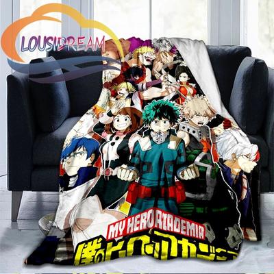 Пушистое шерстяное одеяло My Hero Academia, фланелевое теплое мягкое плюшевое одеяло для дивана, квадратное туристическое одеяло