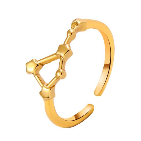 Студенческое кольцо Покрытие гальваникой Регулируемое открытие Звезда Символ Кольцо для пары Совпадающее кольцо Сплав Ювелирное изделие Подарок