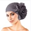 One Size Side Flower Ramadan Hijab Big Flower Islamic Headscarf Women's Turban Cap  Ladies Headwear