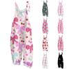 Women's Jumpsuit Carnival  Print Casual Loose Vintage Shoulder Strap Cotton Linen