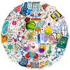 50 Science Laboratory Education Stickers Water Bottle Water Cup Notebook Skateboard Suitcase Waterproof Graffiti Stickers