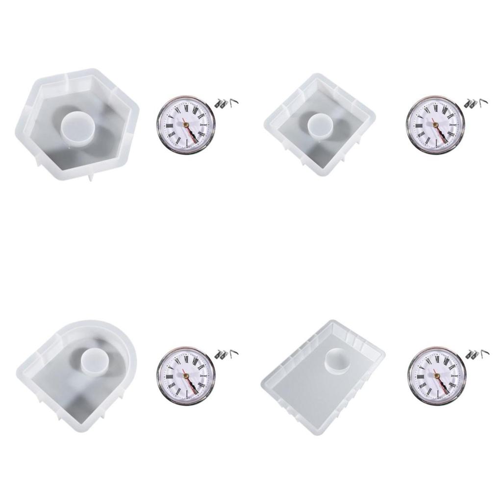 DIY формы из эпоксидной смолы, набор украшений для часов, часы ручной работы, подставка, держатель, силиконовые формы для домашнего офиса, украшение стола